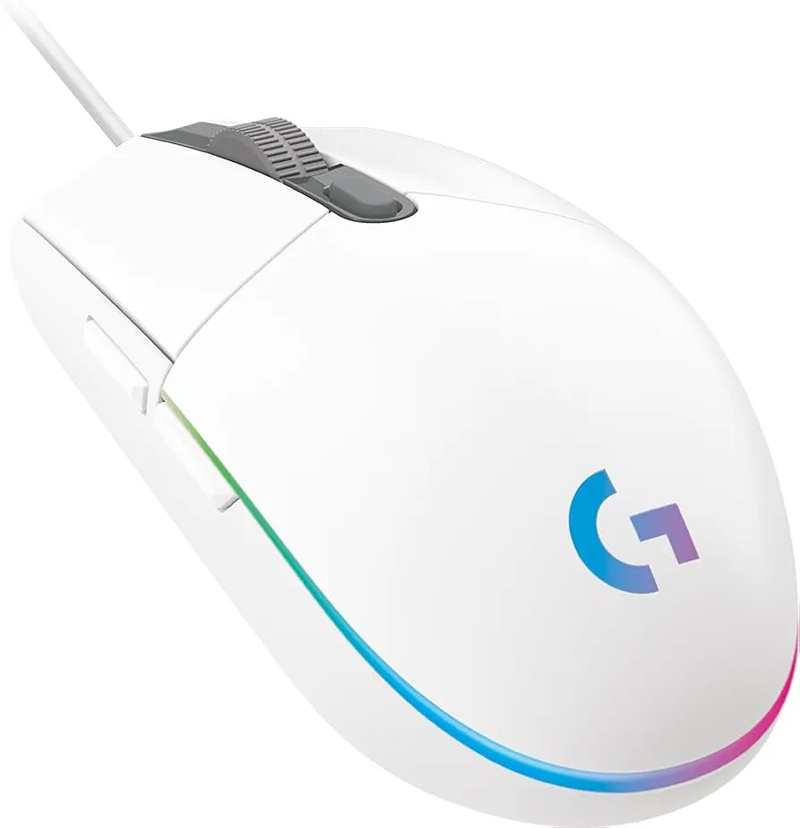 Logitech Gaming Mouse G102 LIGHTSYNC – Souris – pour droitiers – Optique – 6 Boutons – Filaire – USB – Blanc